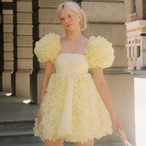 Selkie Paris Dress NWT in Twinkie Yellow - Large